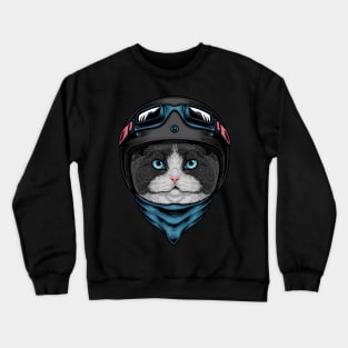 Cat rider Crewneck Sweatshirt